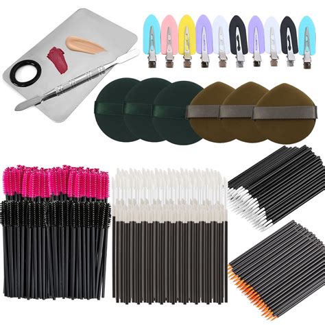 Buy 267 Pieces Disposable Makeup Applicators Kit with Makeup Puff ...