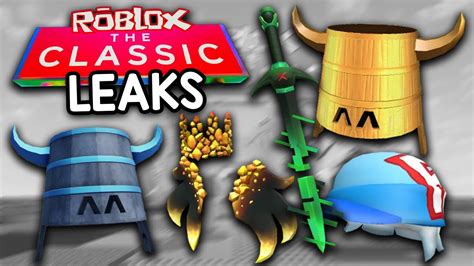 Roblox LEAKED The Classic Event Prizes... - YouTube