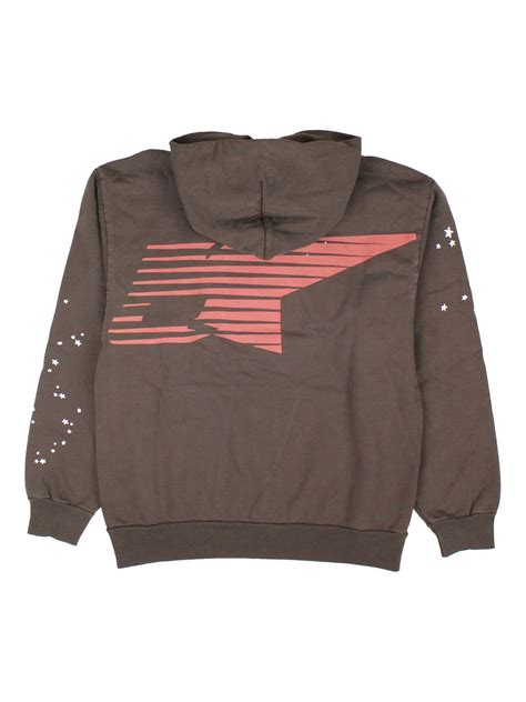 SP5DER Araignee Cotton Hoodie | Brown | FARFETCH UK