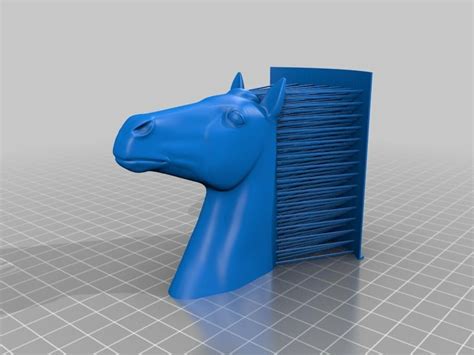 Free STL file Hairy Horse (single and dual extrusion) 🐎・3D printer ...