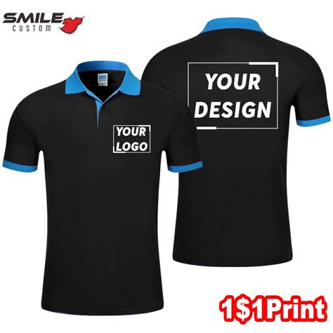 Summer Company Personal Business Short Sleeve Polo Design Printing Logo ...