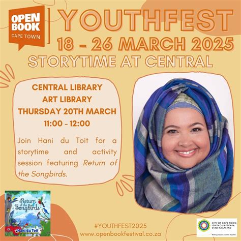 Storytime at Central | Hani du Toit - Open Book Festival