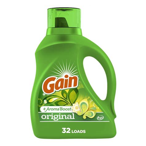 Gain Original Scent Liquid Laundry Detergent, 32 Loads, 46 fl oz ...