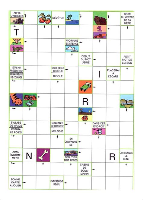 Mots fléchés Récré kids