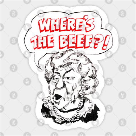 Where's The Beef?! - Wheres The Beef - Sticker | TeePublic