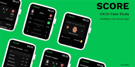 Score : Football Live Score Watch OS App | Figma