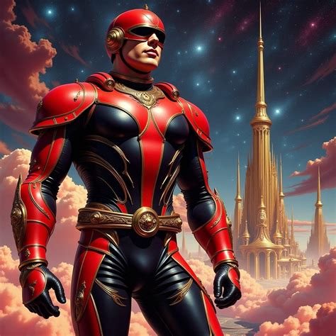 Heroic Flash Gordon Conquers the Galaxy in Classic... - AI Art