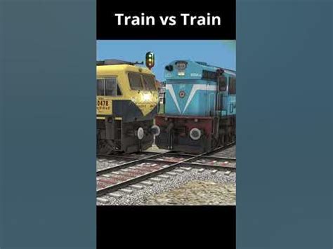 Train vs Train 😲😲 #shorts - YouTube