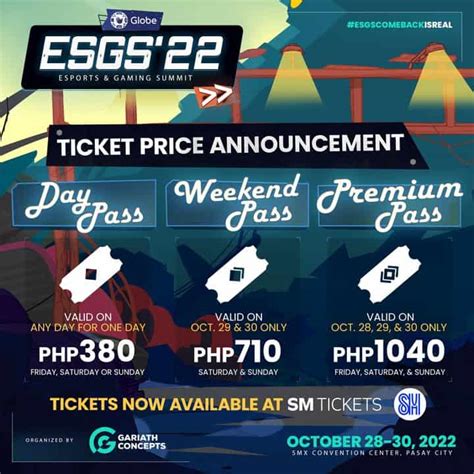 ESGS 2022 tickets now available, price starts at Php380 | NoypiGeeks