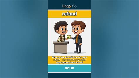 🇬🇧 Refund Meaning : Flash Card : Learn English Vocabulary - YouTube