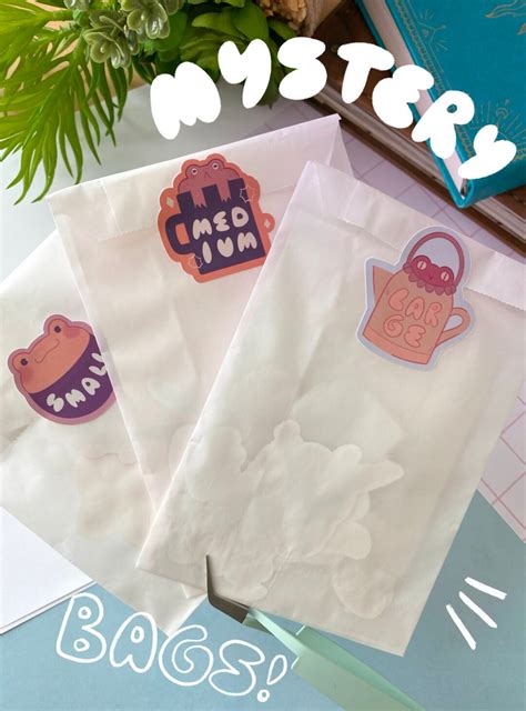 Mystery Sticker Bags, Cute Kawaii Stationary, Journal Planner, Blind ...