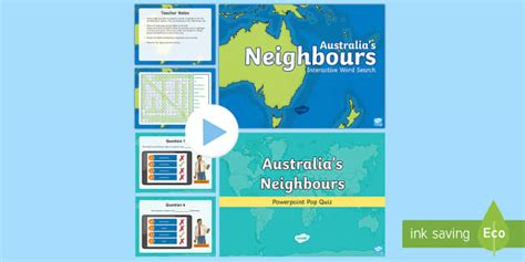 Australia’s Neighbours Interactive Activity Pack - Twinkl