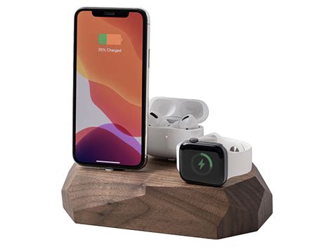 Triple Dock: 3-in-1 Apple Device Charging Station (Walnut Wood) | Cult ...