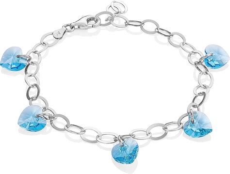 LillyMarie Femme Bracelet en Argent Cristaux Originaux de Swarovski ...