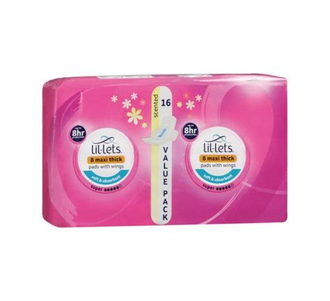 Lil-lets Maxi Thick Pads Super Scented (12 x 16's) | Makro