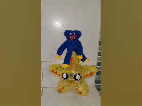Little Huggy Wuggy on an inflatable star ready for a bath - YouTube