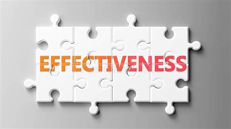 Effectiveness Complex Like a Puzzle - Pictured As Word Effectiveness on ...