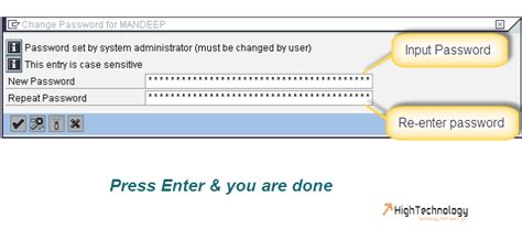 SAP User Password Reset