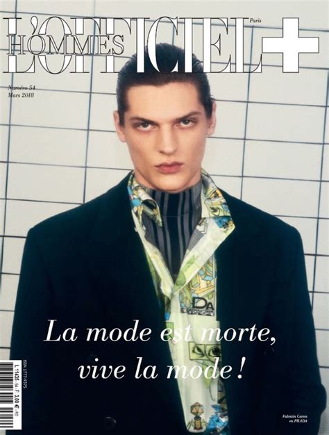 L'Officiel Hommes + March 2018 Cover (L'Officiel Hommes +)