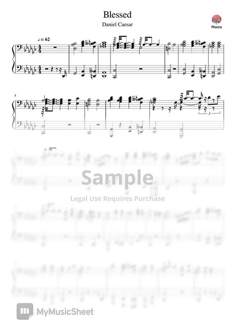 Daniel Caesar - Blessed (Accompaniment) 악보