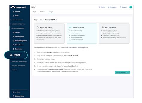 Mobility Management Solution with New Android EMM - JumpCloud