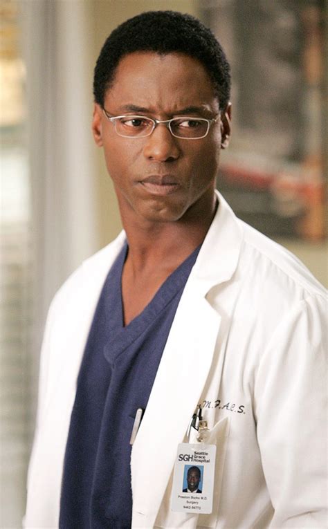 Isaiah Washington as Preston Burke from Grey's Anatomy's Departed ...
