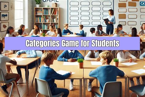 Categories Game for Students - Classroom Review Games