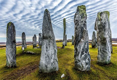 The Callanish Stones on the Isle of Lewis are estimated to be 3,000 ...