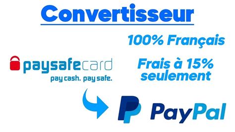 Comment convertir de l'argent Paysafecard en Paypal en 10 minute ...