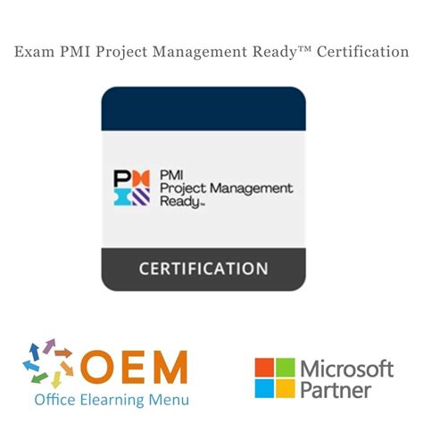 Examen PMI Project Management Ready Certification Pearson Vue Certipor ...
