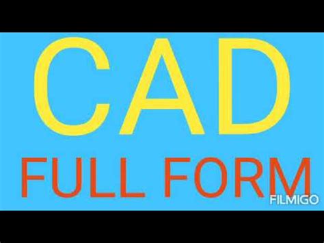 full form of CAD | कैड़ की फुल फार्म | full meaning of CAD in hindi ...