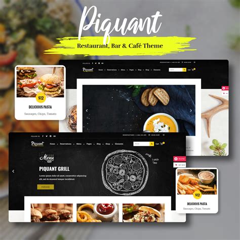 Piquant - Restaurant, Bar & Café Theme – MasterBundles