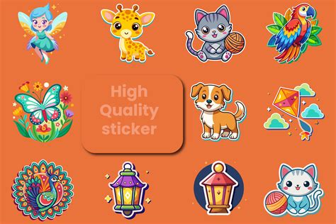 Pack of 10+ Beautiful Stickers Graphic by fahadgraphics · Creative Fabrica