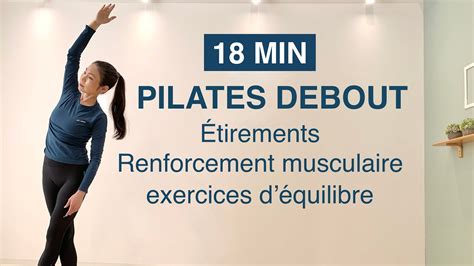 18 MIN STANDING PILATES // stretching, muscle strengthening, balance exercise