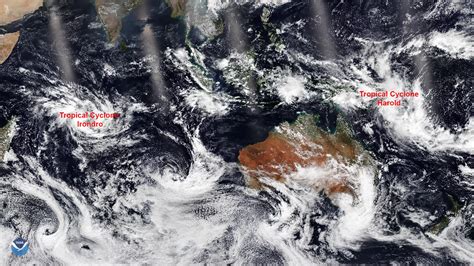NOAA-20 Sees Two Cyclones Developing in the Southern Hemisphere ...