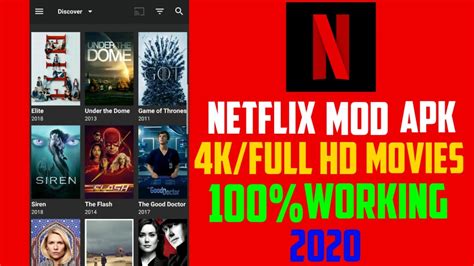 Netflix Mod Apk download 2020 | {100% Working Netflix Premium Mod,4k FHD}