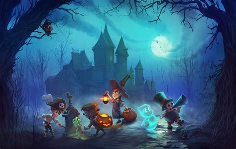Download Holiday Halloween HD Wallpaper by Dmitriy Nedvyha