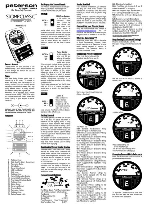 Peterson strobostomp 2 manual - roadfiko