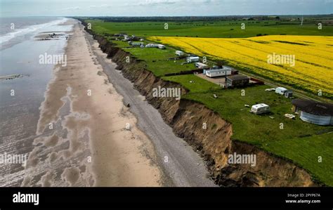 Coastal Erosion Holderness UK Stock Photo - Alamy
