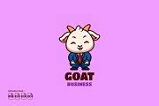 Business Goat Cute Mascot Logo | Branding & Logo Templates ~ Creative ...