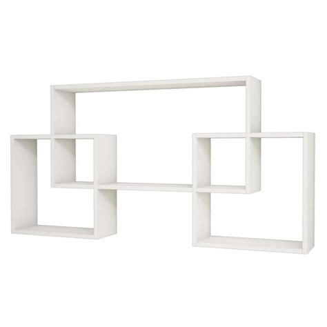 Homemania Étagère murale Bello 150x22x75 cm Blanc Homemania | Leroy Merlin