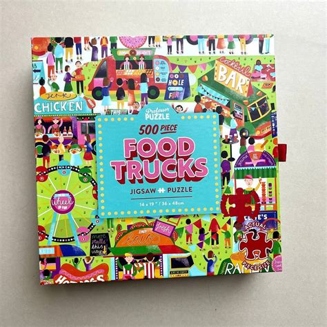 Food Trucks 500 Piece Jigsaw Puzzle By Nest Gifts