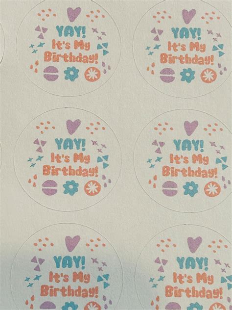 Its My Birthday Sticker Sheet - Etsy