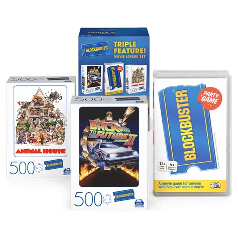 Blockbuster, 500-Piece Blockbuster Puzzles & Party Game Bundle for ...