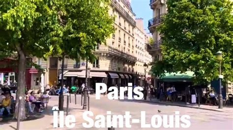 Paris city walks Île Saint-Louis Paris, France 4K - YouTube
