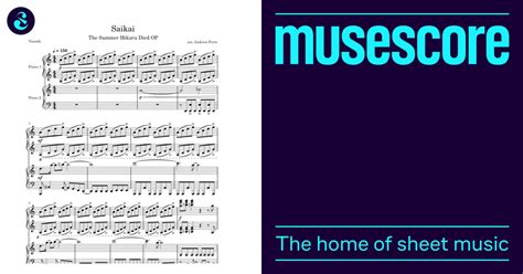 Saikai – Vaundy (The Summer Hikaru Died Opening) Sheet Music for Piano ...