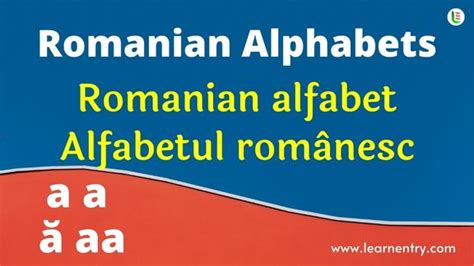 Romanian Alphabet - Learn Entry
