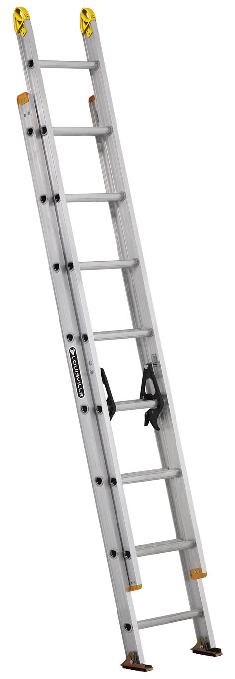 Louisville Ladder AE3216 16 ft. Aluminum Extension Ladder, Type I, 250 ...