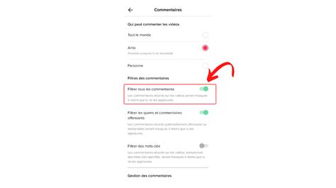 Comment filtrer ses commentaires sur TikTok