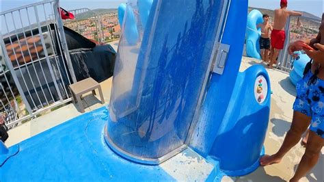 Looping Rocket WaterSlide at Oasis AquaPark, Cesme, Turkey (Türkiye ...